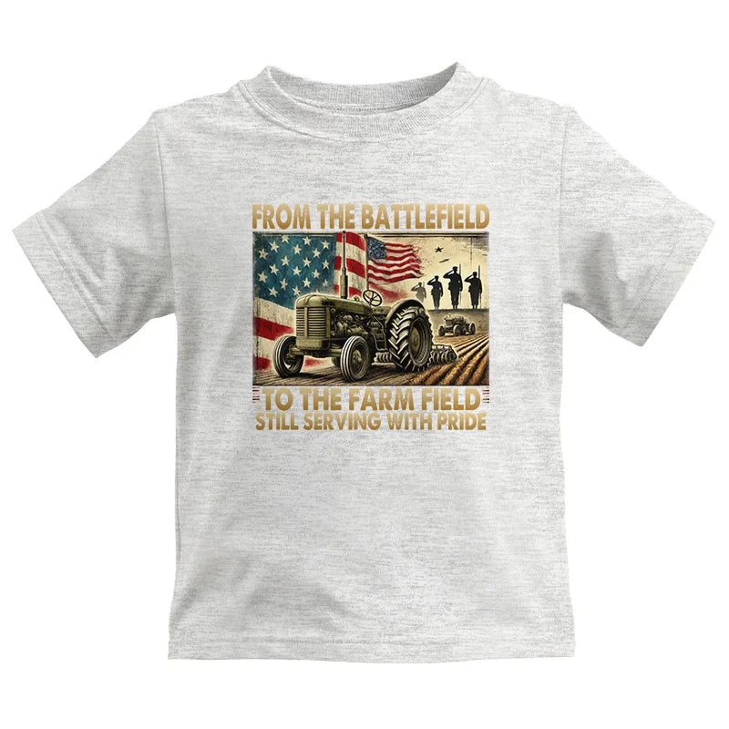 Veteran Farmer From The Battlefield To The Farm Field 1 - Kids Heavy Cotton™ Tee