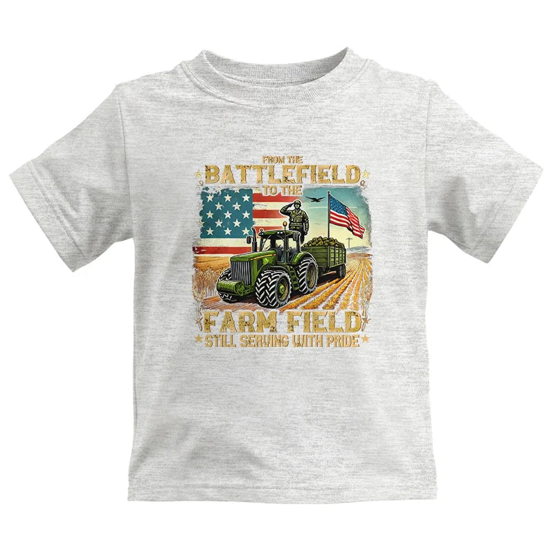 Veteran Farmer From The Battlefield To The Farm Field 2 - Kids Heavy Cotton™ Tee