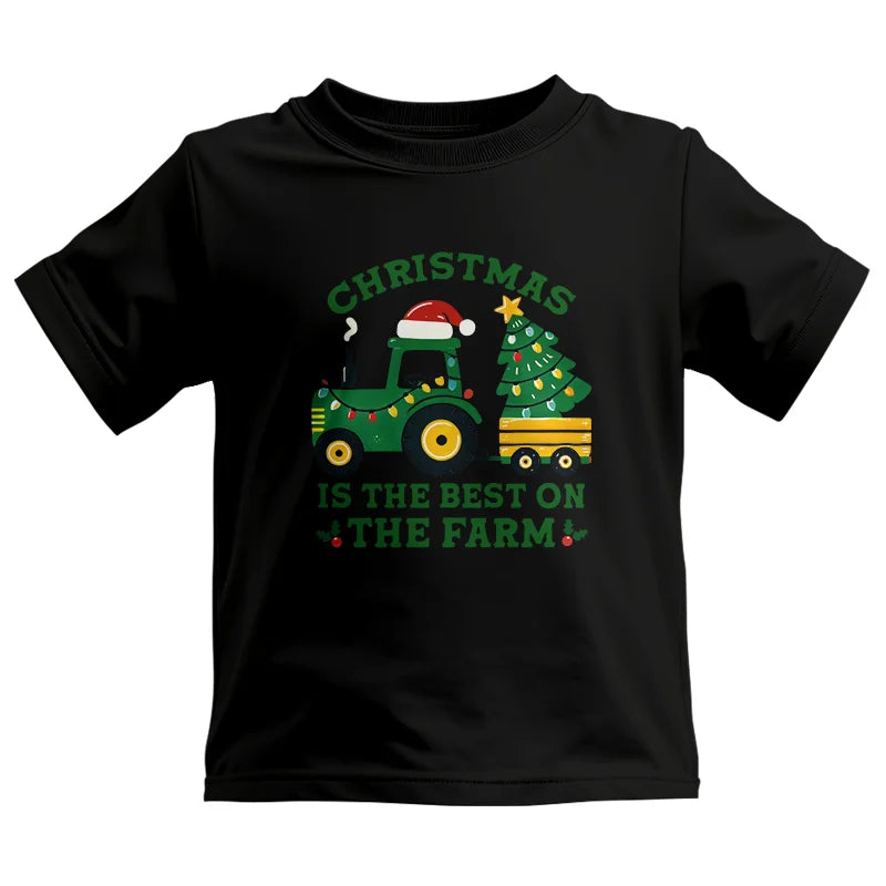 Christmas Is The Best On The Farm - Kids Heavy Cotton™ Tee