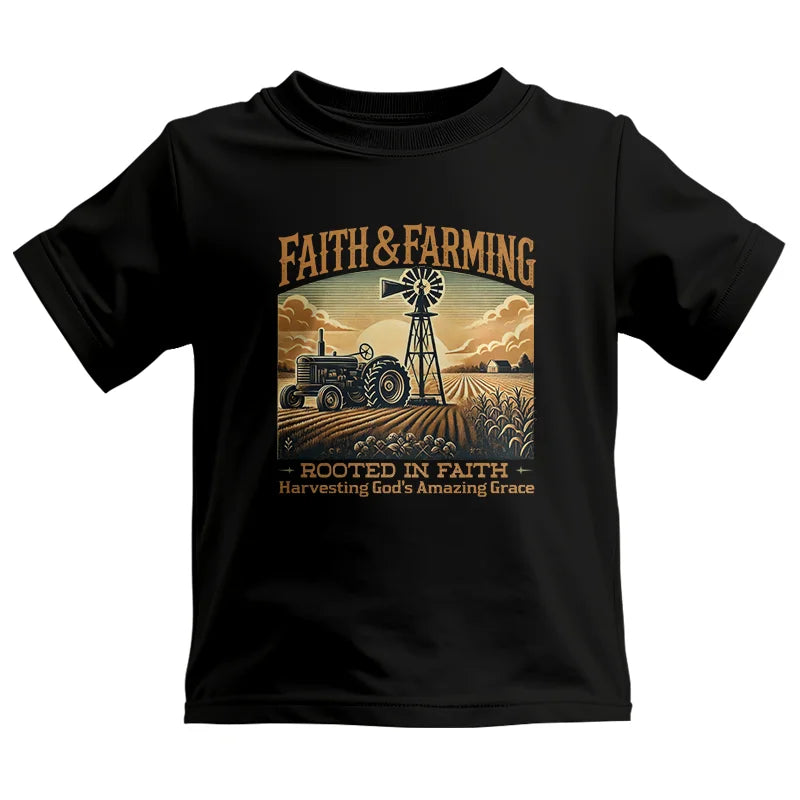 Image of Faith And Farming 3 - Kids Heavy Cotton™ Tee