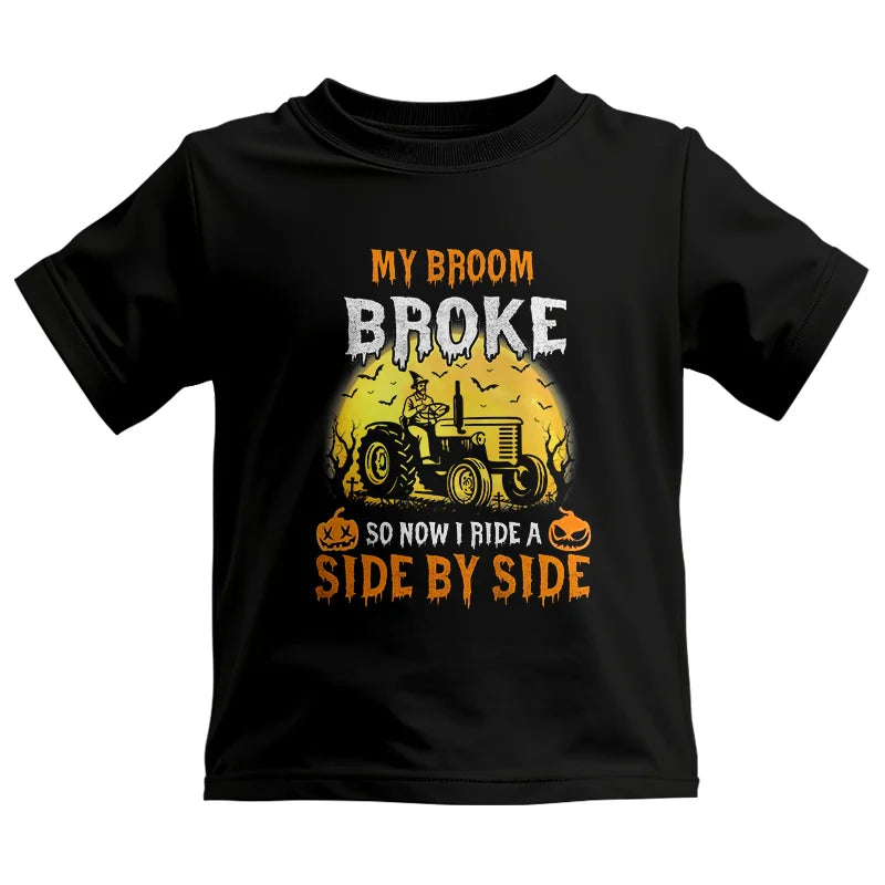 My Broom Broke_I Have A Tractor Halloween - Kids Heavy Cotton™ Tee