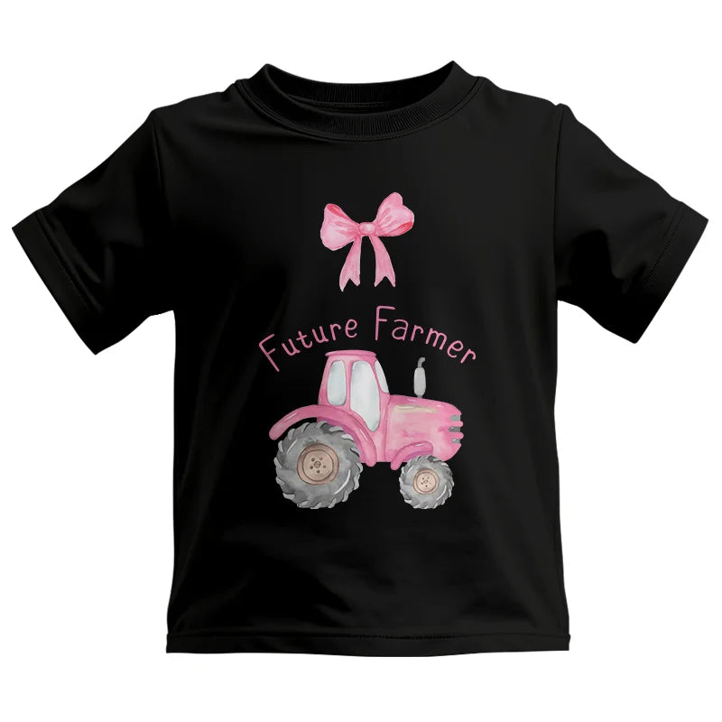 Pink Tractor For Future Farmer - Kids Heavy Cotton™ Tee