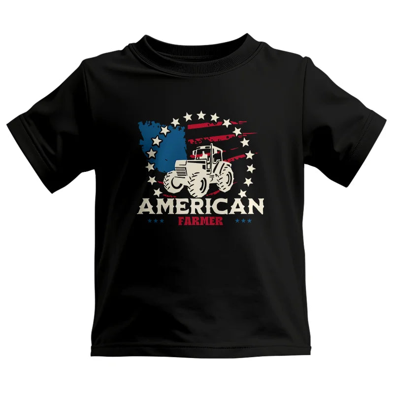 Proud To Be An American Farmer Citizen Veteran - Kids Heavy Cotton™ Tee