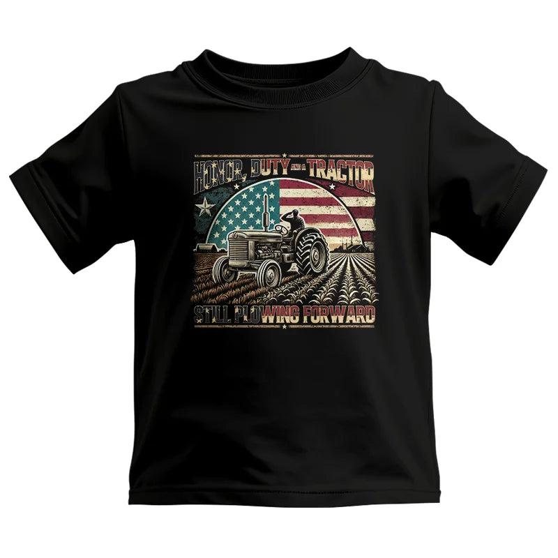 Veteran Farmer Honor Duty And A Tractor 1 - Kids Heavy Cotton™ Tee