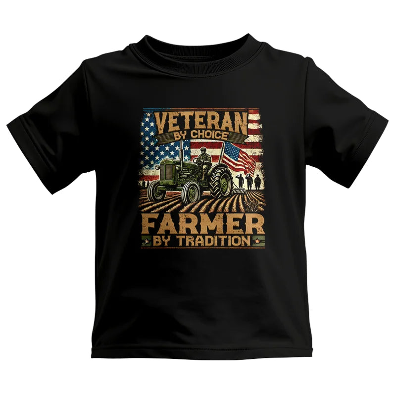 Image of Veteran Farmer Veteran By Choice_Farmer By Tradition - Kids Heavy Cotton™ Tee