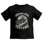 Where There's A Tractor There's A Way 1 - Kids Heavy Cotton™ Tee