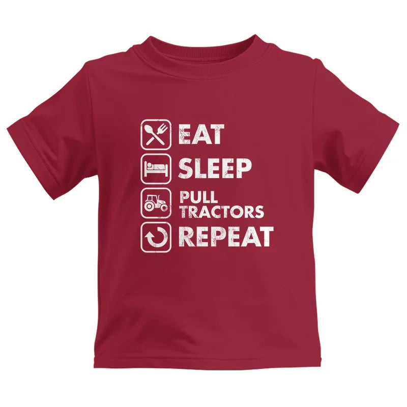 Eat Sleep Pull Tractors Repeat - Kids Heavy Cotton™ Tee