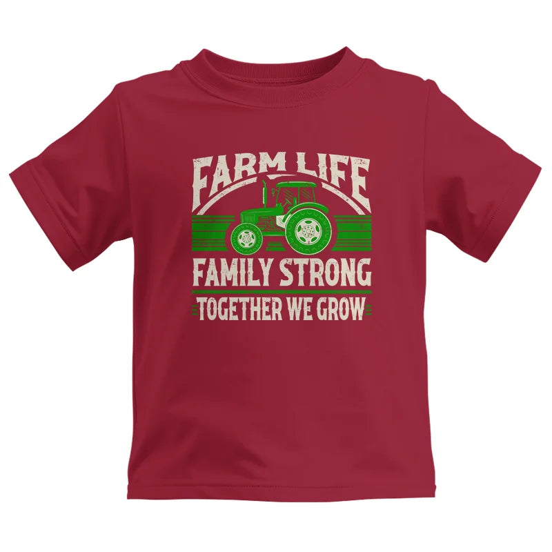 Image of Farm life Family Strong_Together We grow - Kids Heavy Cotton™ Tee