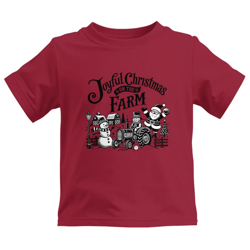 Joyful Christmas On The Farm 1 - Kids Heavy Cotton™ Tee