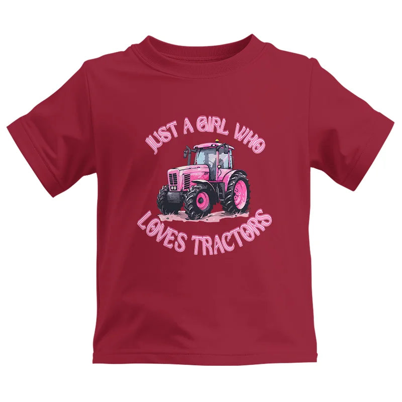 Image of Just A Girl Who Loves Tractors 1 - Kids Heavy Cotton™ Tee