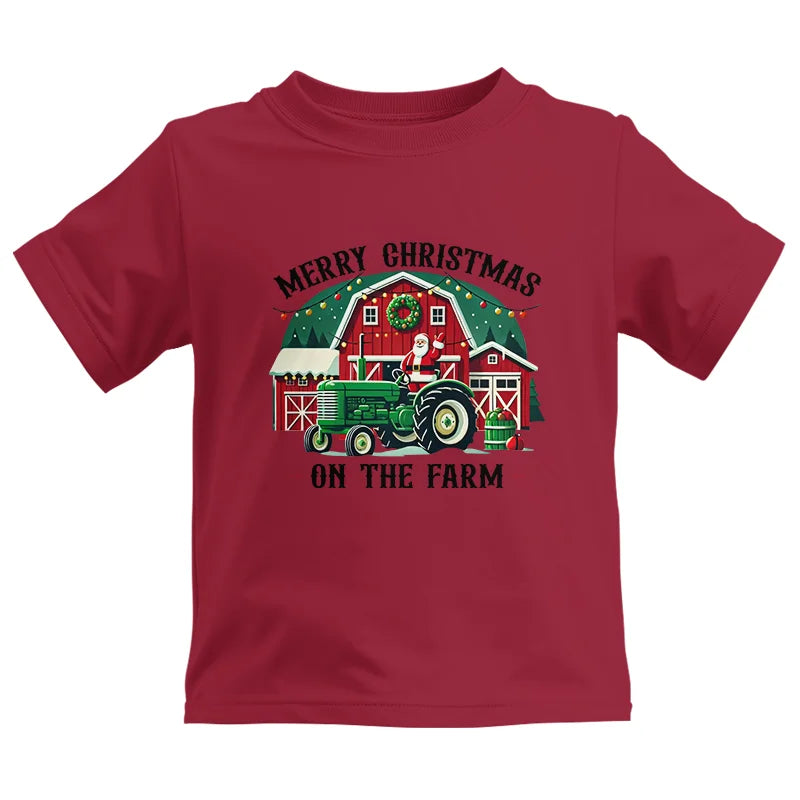 Image of Merry Christmas On The Farm 1 - Kids Heavy Cotton™ Tee