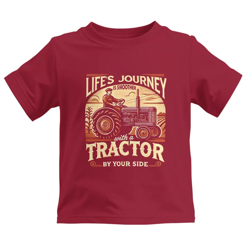 Image of Smoother With A Tractor By Your Side - Kids Heavy Cotton™ Tee