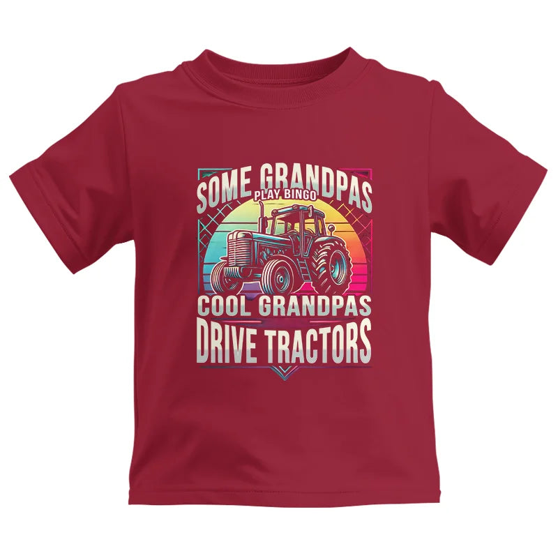 Image of Some Grandpas Play Bingo_Cool Grandpas Drive Tractors - Kids Heavy Cotton™ Tee