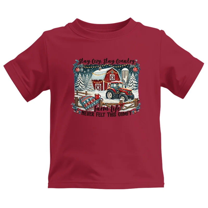 Image of Stay Cozy_Stay Country_Farm Life Never Felt This Comfy 3 - Kids Heavy Cotton™ Tee