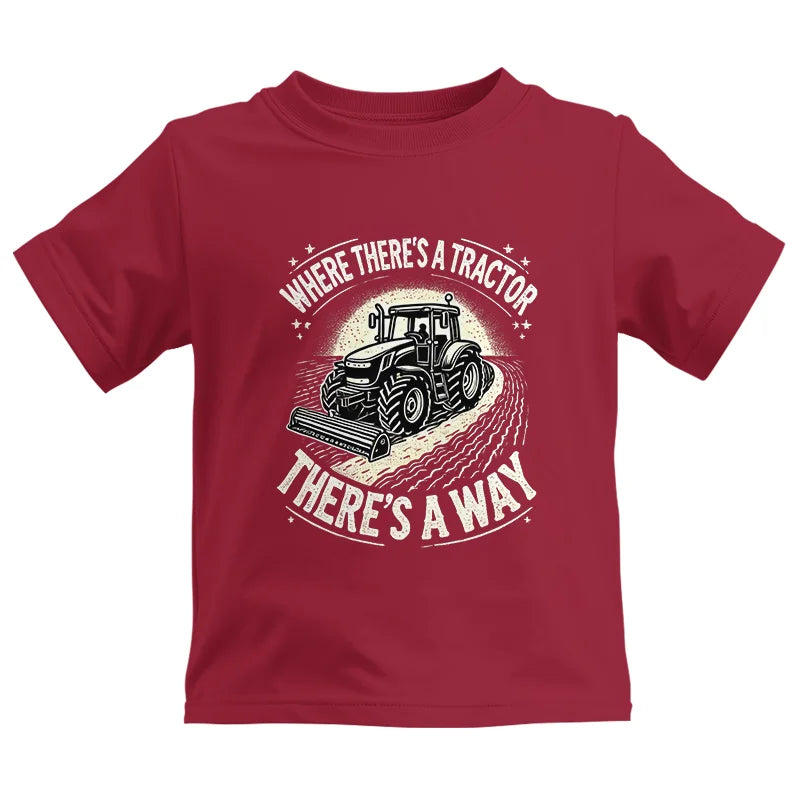 Where There's A Tractor There's A Way 1 - Kids Heavy Cotton™ Tee