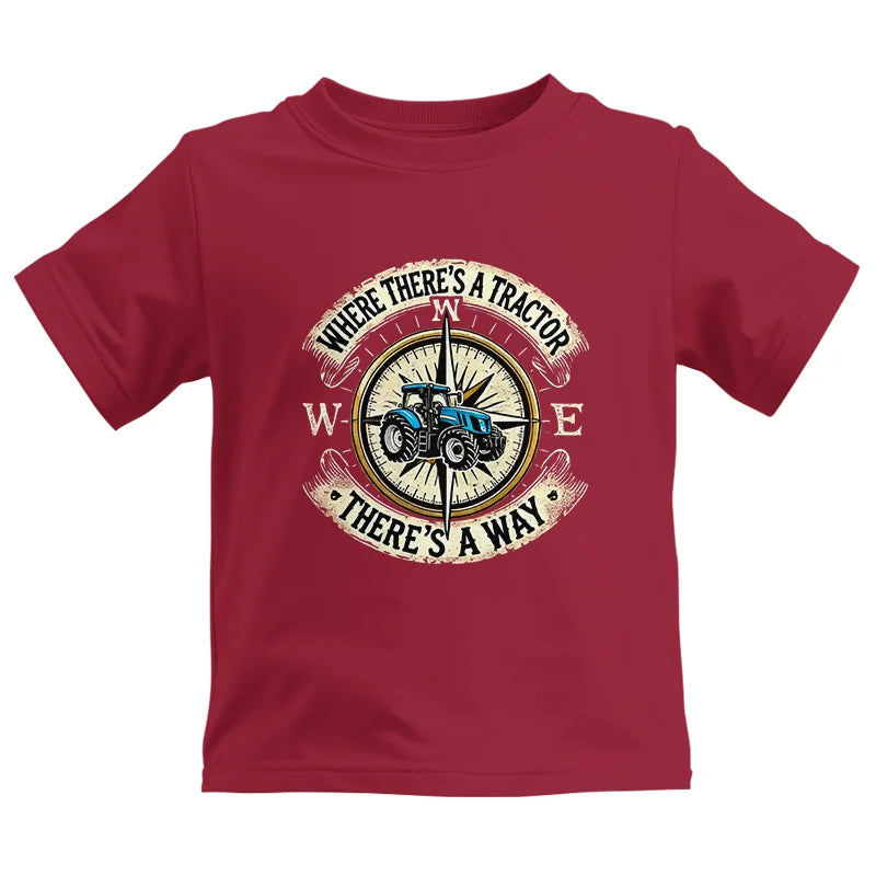 Image of Where There's A Tractor There's A Way - Kids Heavy Cotton™ Tee