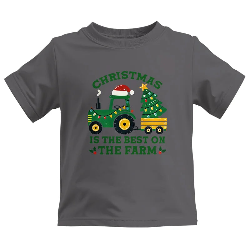 Image of Christmas Is The Best On The Farm - Kids Heavy Cotton™ Tee