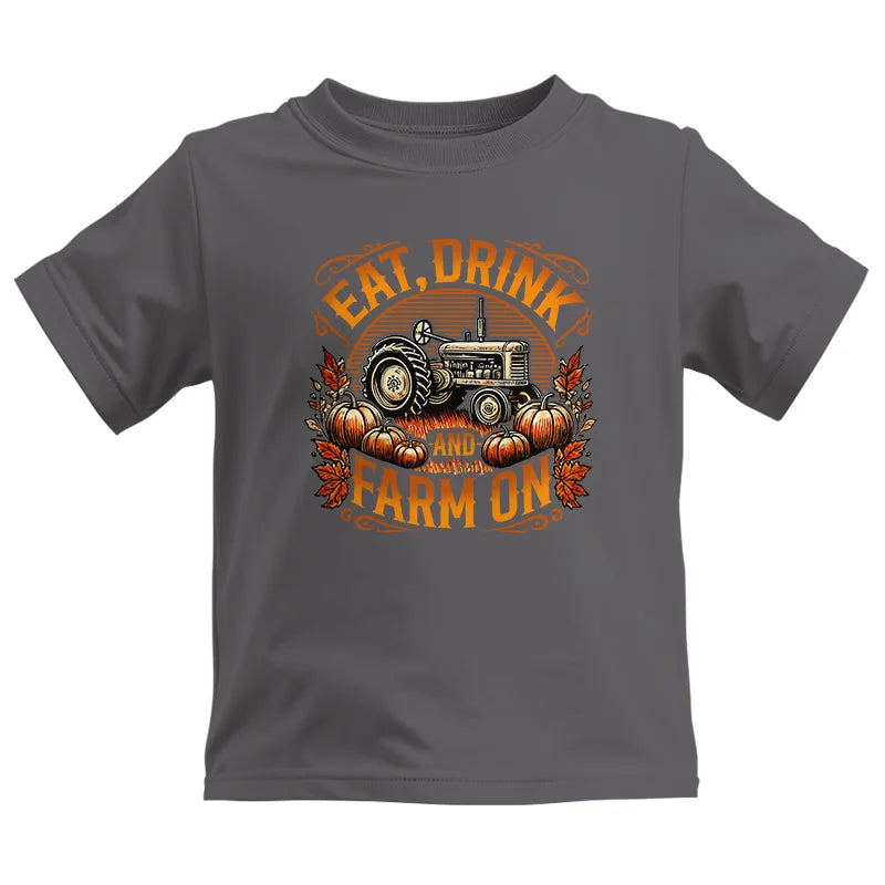 Eat Drink and Farm On 2 - Kids Heavy Cotton™ Tee