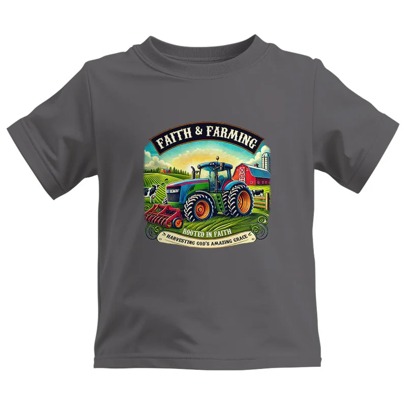 Image of Faith And Farming 2 - Kids Heavy Cotton™ Tee