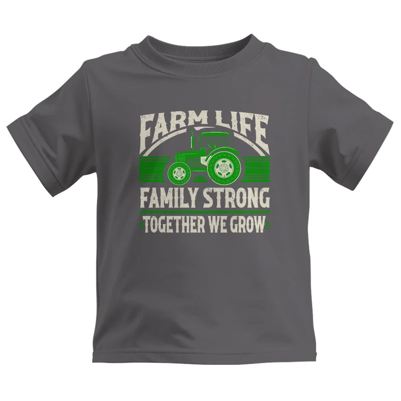 Farm life Family Strong_Together We grow - Kids Heavy Cotton™ Tee