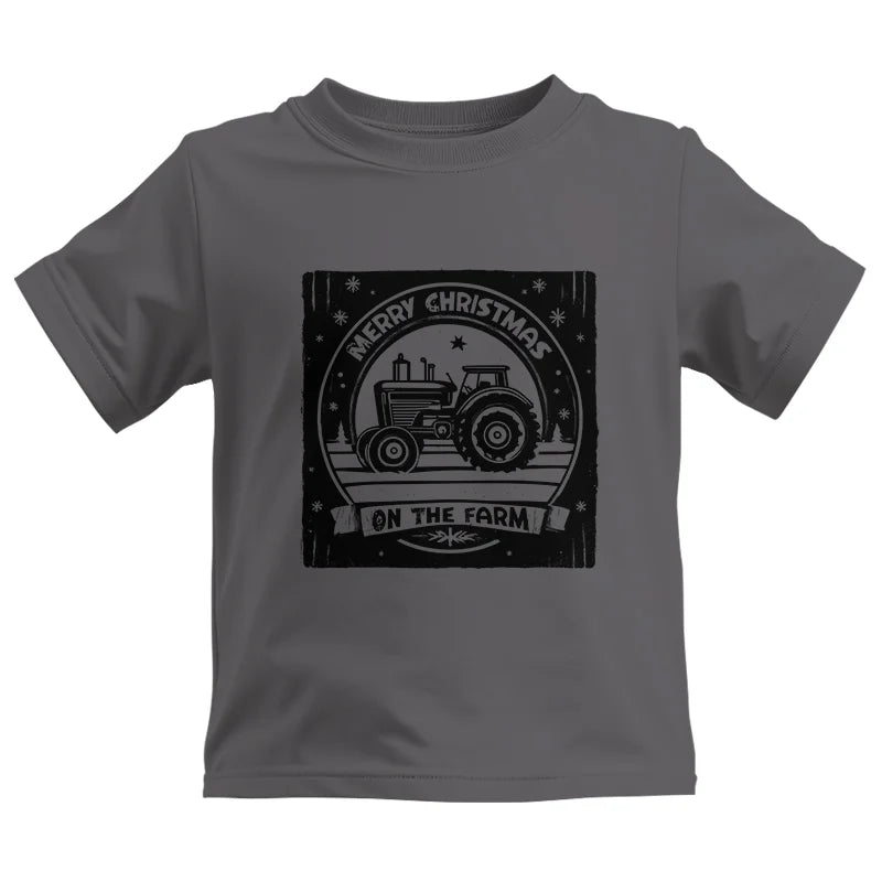 Merry Chritmas On The Farm 5 - Kids Heavy Cotton™ Tee