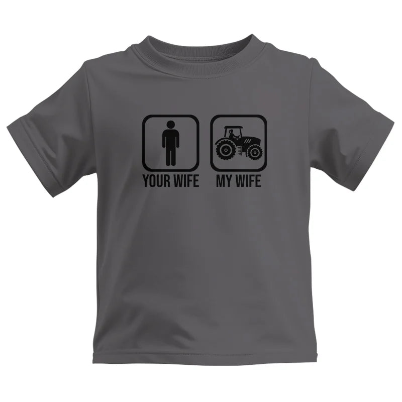 My Wife Is Cooler Than Yours Funny Farm Tractor 2 - Kids Heavy Cotton™ Tee