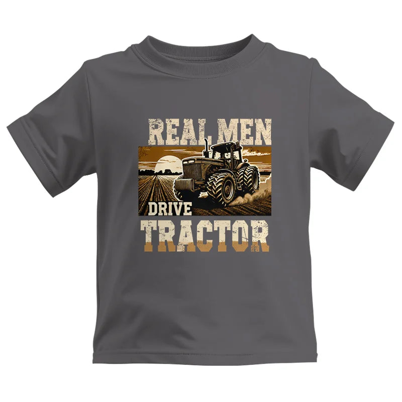 Real Men Drive Tractor - Kids Heavy Cotton™ Tee