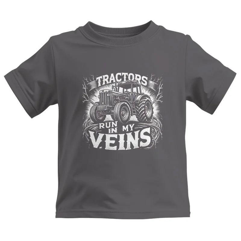 Tractors Run In My Veins - Kids Heavy Cotton™ Tee