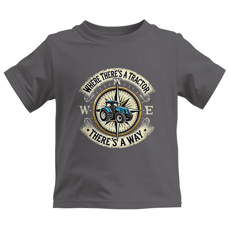 Image of Where There's A Tractor There's A Way - Kids Heavy Cotton™ Tee