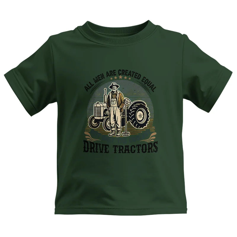 Image of All Men Equal But The Coolest Drive Tractors - Kids Heavy Cotton™ Tee