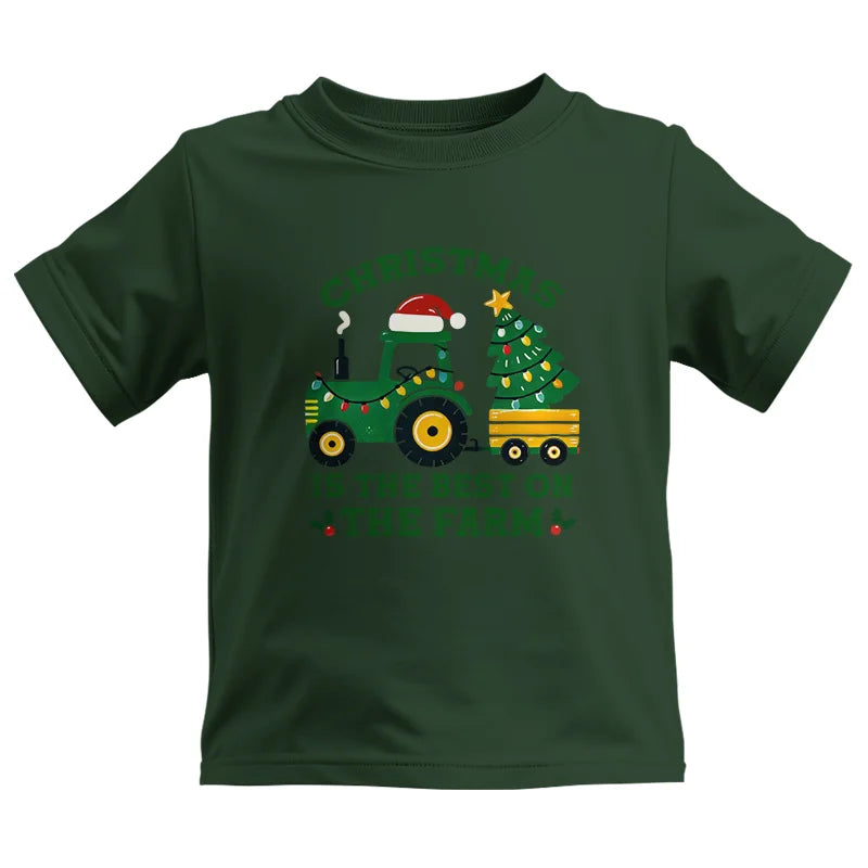 Christmas Is The Best On The Farm - Kids Heavy Cotton™ Tee