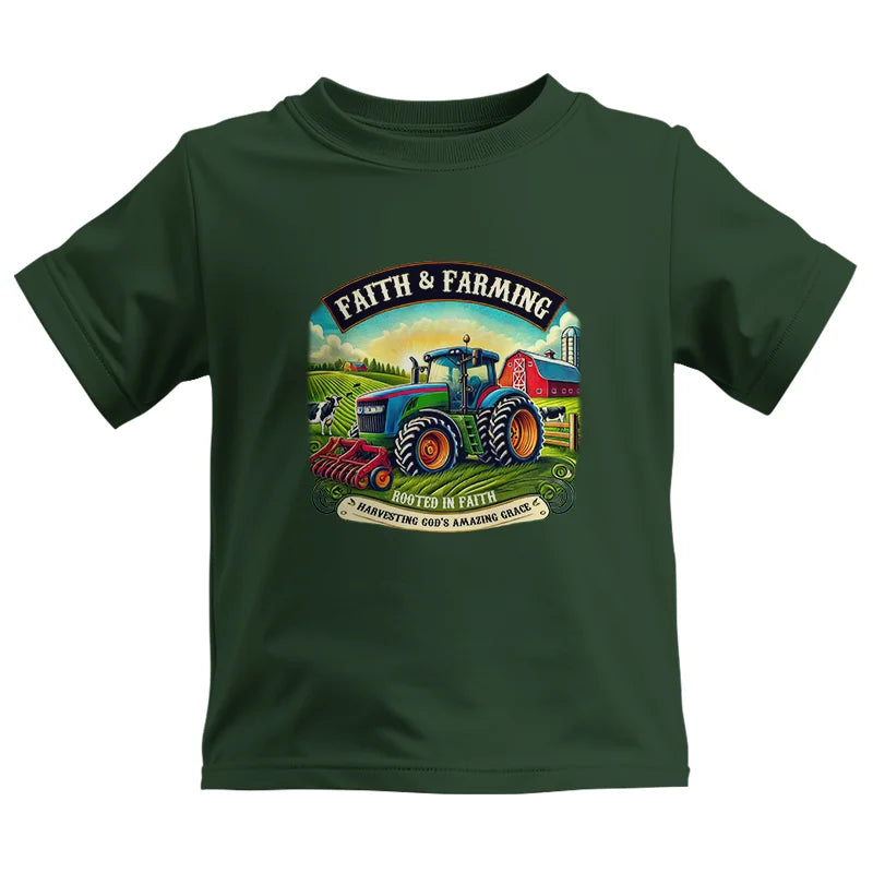 Image of Faith And Farming 2 - Kids Heavy Cotton™ Tee