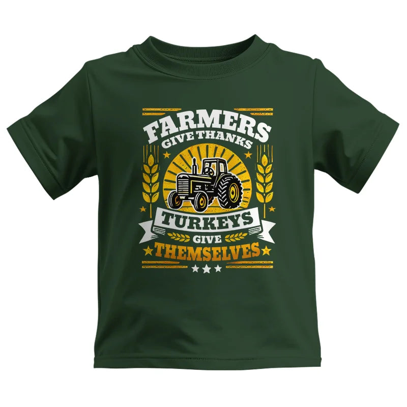 Farmers Give Thanks Turkeys Give Themselves - Kids Heavy Cotton™ Tee