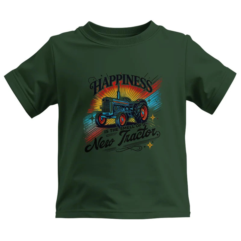 Image of Happiness Is The Smell Of A New Tractor - Kids Heavy Cotton™ Tee