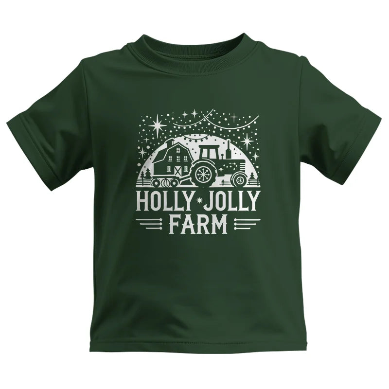 Holly Jolly Farm 2 - Kids Heavy Cotton™ Tee