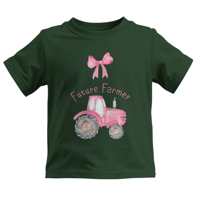 Image of Pink Tractor For Future Farmer - Kids Heavy Cotton™ Tee