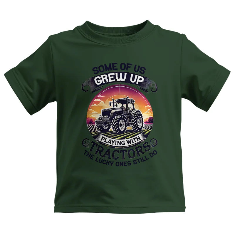 Some Of Us Grew Up Playing With Tractors 4 - Kids Heavy Cotton™ Tee