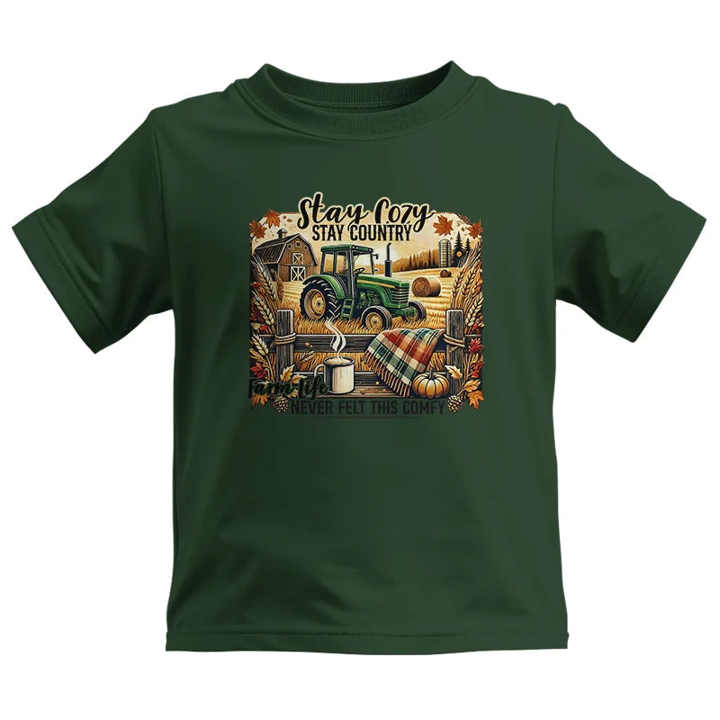 Image of Stay Cozy_Stay Country_Farm Life Never Felt This Comfy 2 - Kids Heavy Cotton™ Tee