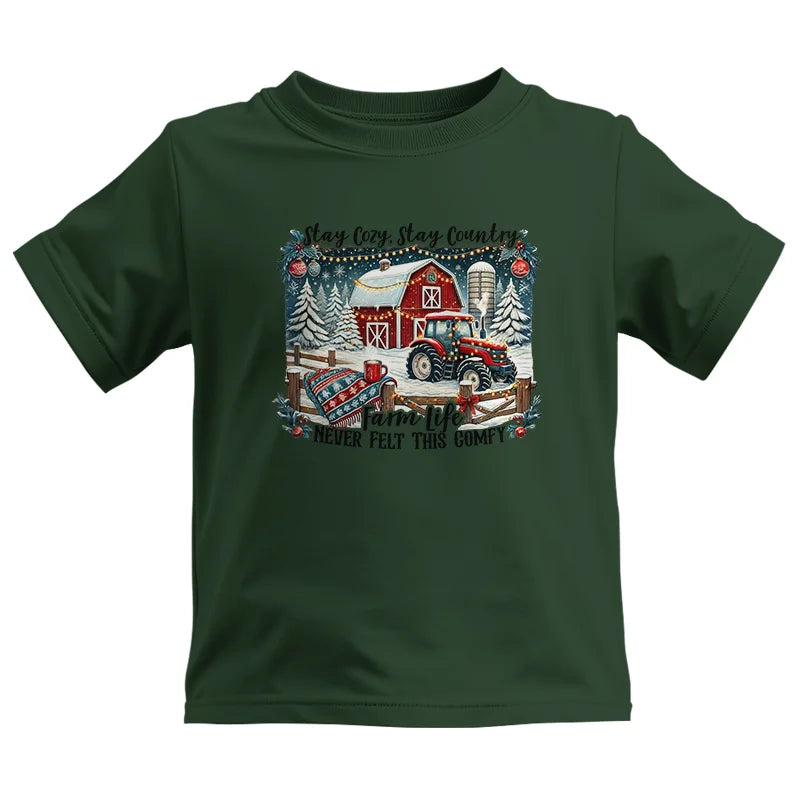 Stay Cozy_Stay Country_Farm Life Never Felt This Comfy 3 - Kids Heavy Cotton™ Tee