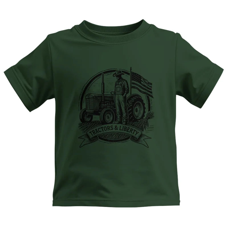 Tractors And Liberty - Kids Heavy Cotton™ Tee