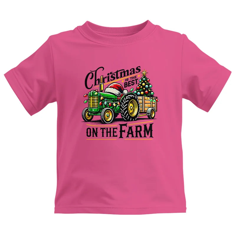 Image of Christmas Is The Best On The Farm 3 - Kids Heavy Cotton™ Tee