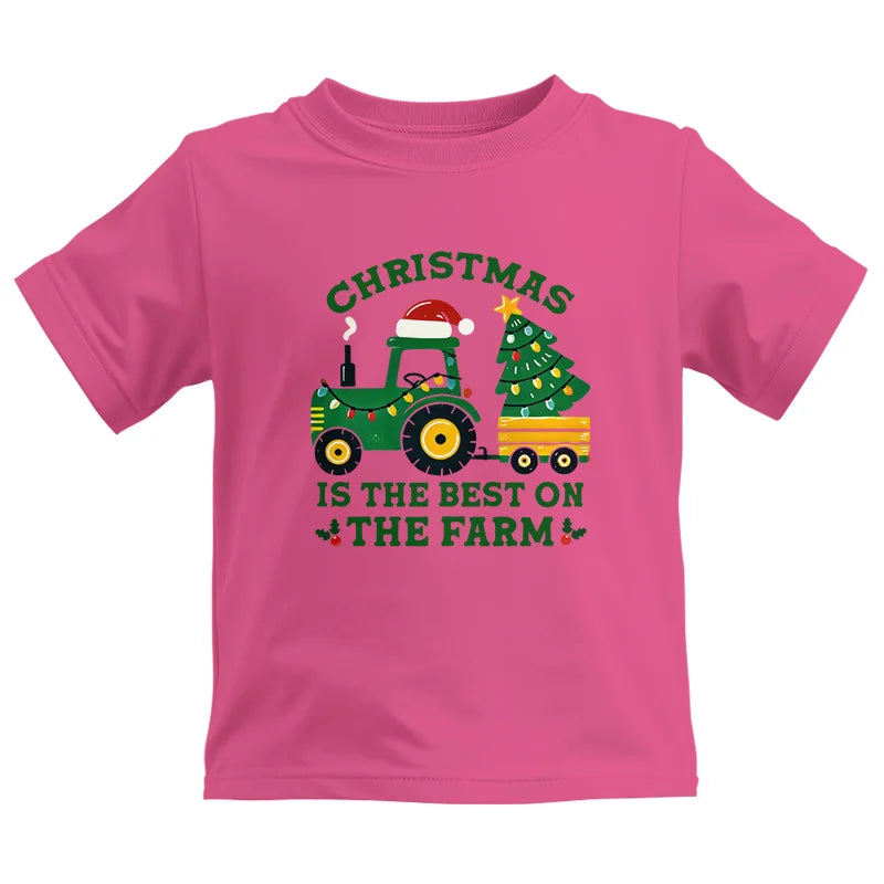 Christmas Is The Best On The Farm - Kids Heavy Cotton™ Tee