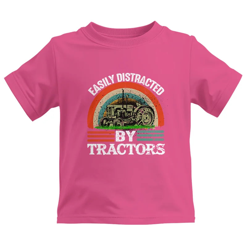 Image of Easily Distracted By Tractors - Kids Heavy Cotton™ Tee