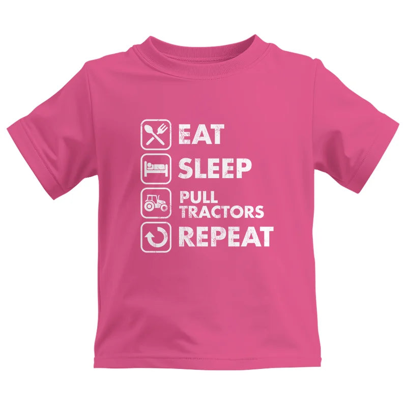 Image of Eat Sleep Pull Tractors Repeat - Kids Heavy Cotton™ Tee