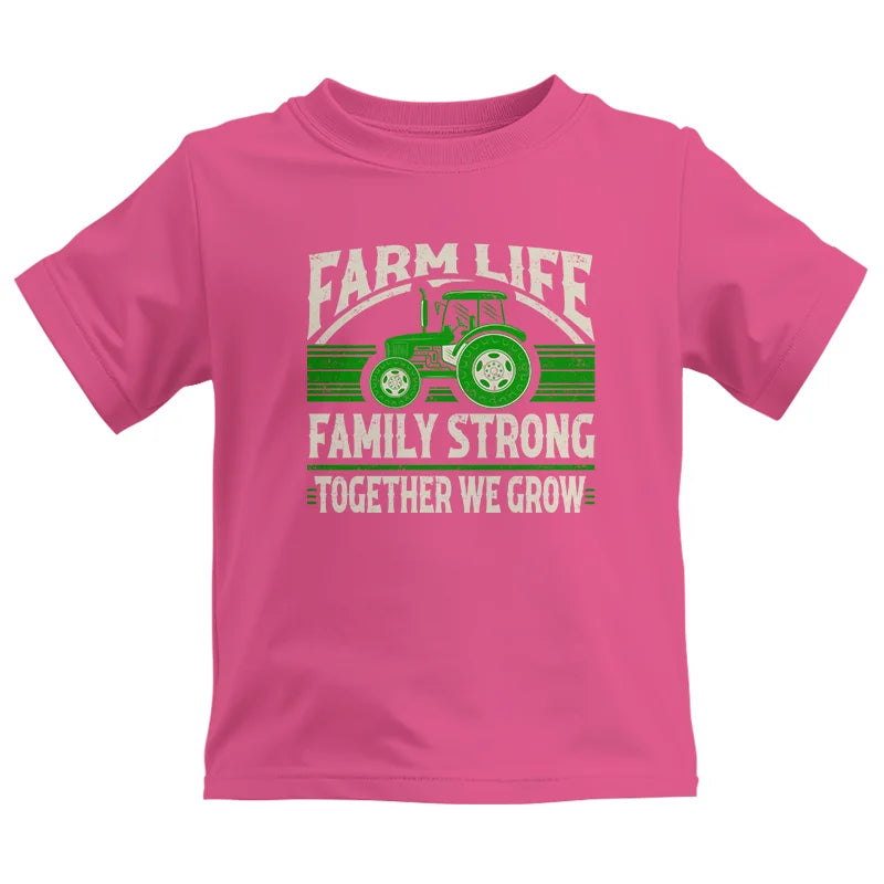 Farm life Family Strong_Together We grow - Kids Heavy Cotton™ Tee