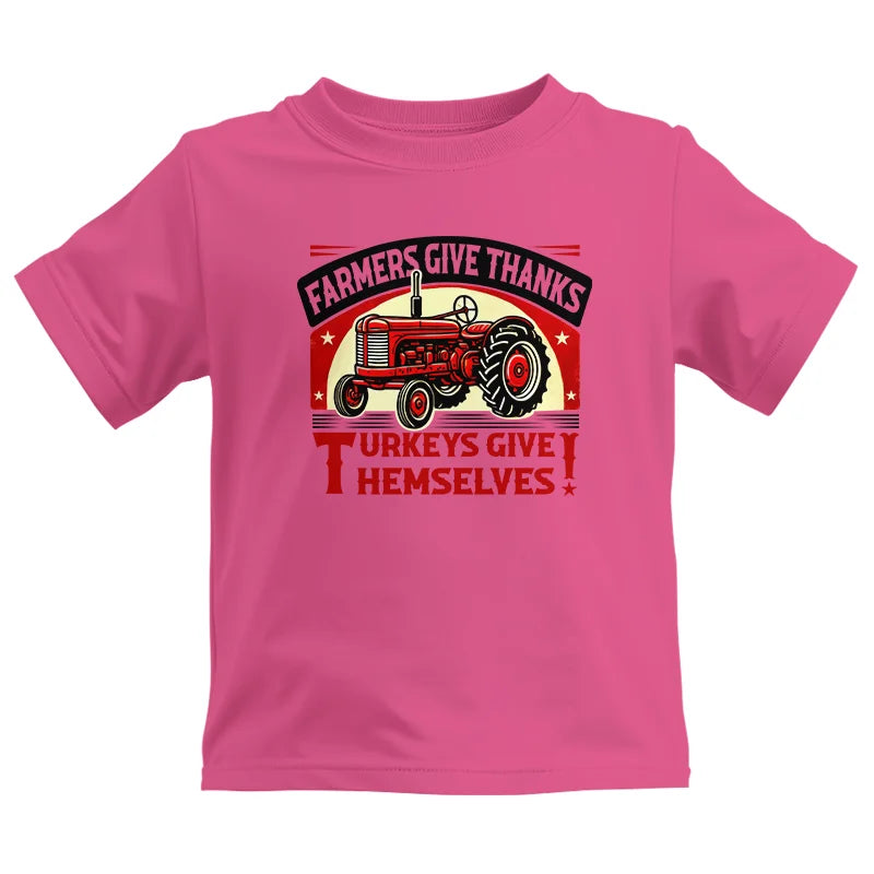 Image of Farmers Give Thanks Turkeys Give Themselves 2 - Kids Heavy Cotton™ Tee