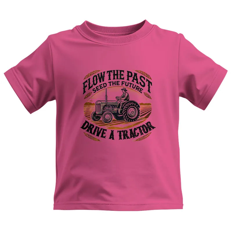 Image of Flow The Past_Seed The Future_Drive A Tractor 1 - Kids Heavy Cotton™ Tee