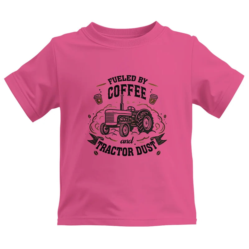 Fueled By Coffee And Tractor Dust - Kids Heavy Cotton™ Tee