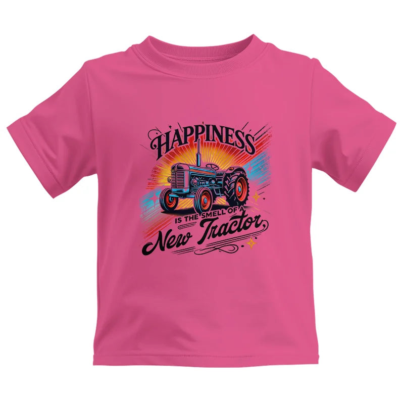 Happiness Is The Smell Of A New Tractor - Kids Heavy Cotton™ Tee