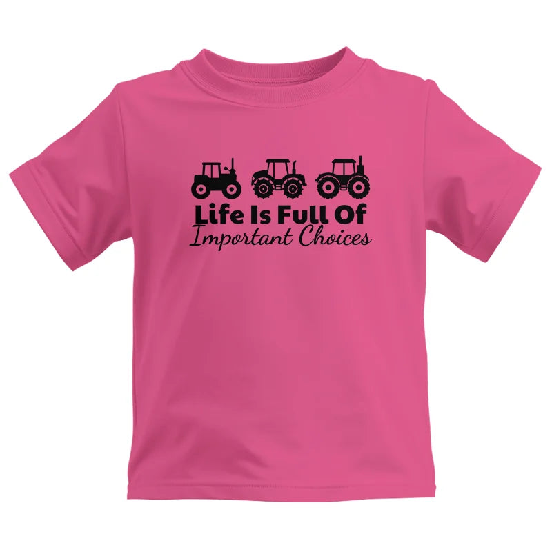 Life Is Full Of Important Choices 19 - Kids Heavy Cotton™ Tee